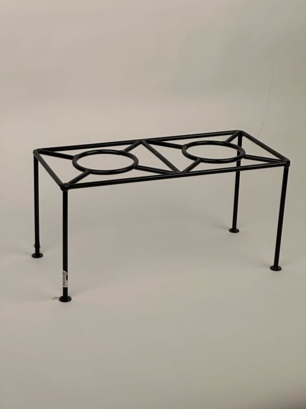 مركاب نار مستطيل مجفلن اسود ثابت 20*30سم